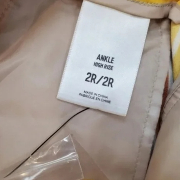 Express Yellow Pants with Red and White Stripes - Picture 8 of 9